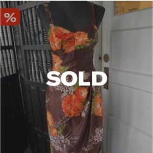 Vintage 1960s VLV tiki oasis Royal Surf Hawaiian sarong dress